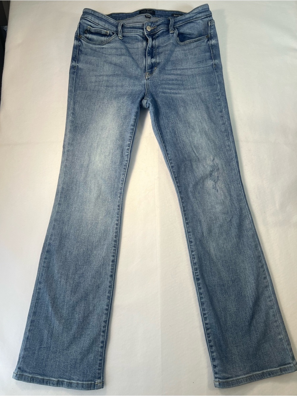 Judy Blue LA Bootcut Jeans Women’s Light Wash Stretch Mid Rise Denim 15/32